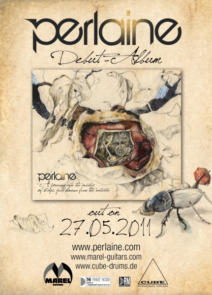 Flyer zum Debut Album von Perlaine